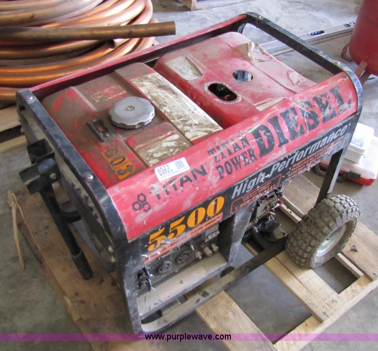 image for item 8523 Titan 5500 high performance diesel generator
