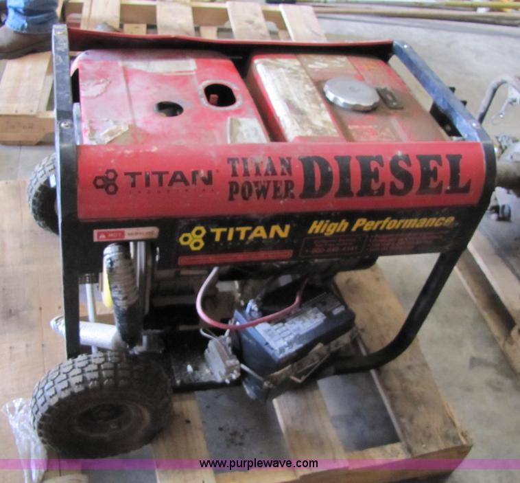 image for item 8523 Titan 5500 high performance diesel generator