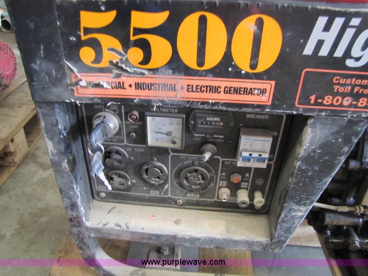 image for item 8523 Titan 5500 high performance diesel generator