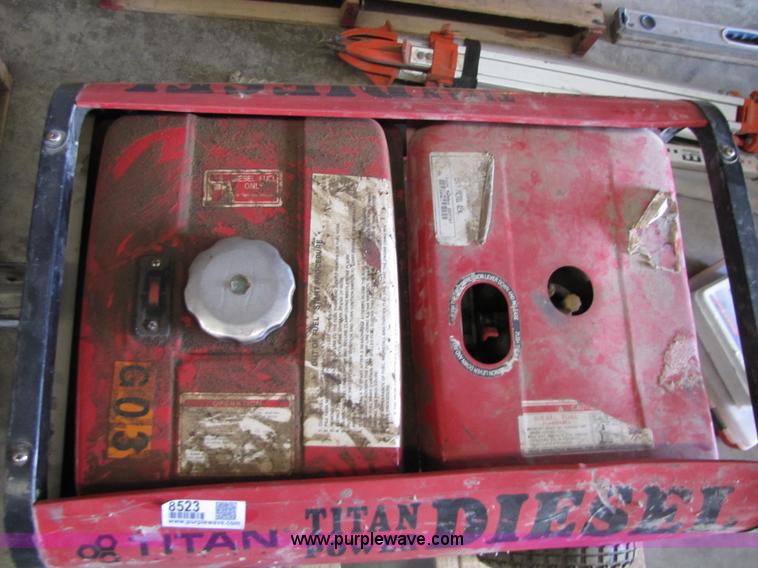 image for item 8523 Titan 5500 high performance diesel generator