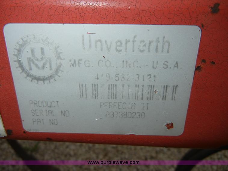 image for item 8696 Unverferth Perfecta II 8' spring tooth with rolling harrow