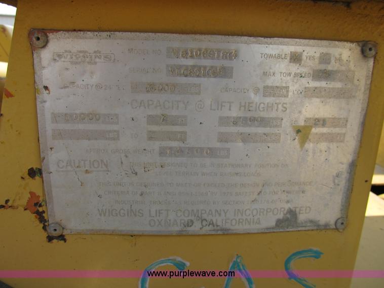 image for item 8963 Wiggins forklift