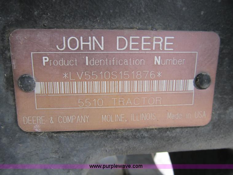 image for item 8977 1998 John Deere 5510 tractor