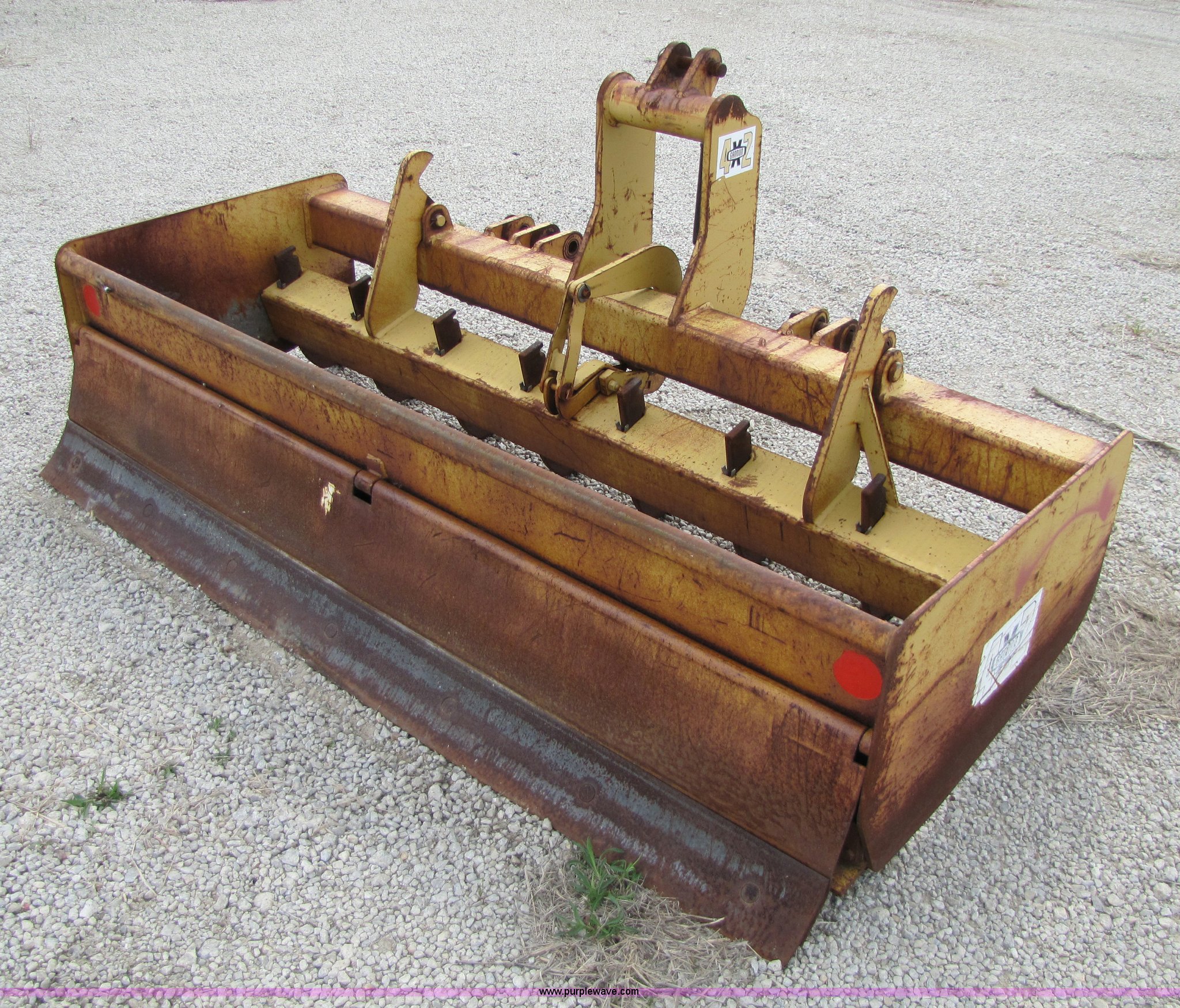 Woods 80"W box blade with teeth in Topeka, KS Item 8701 sold Purple