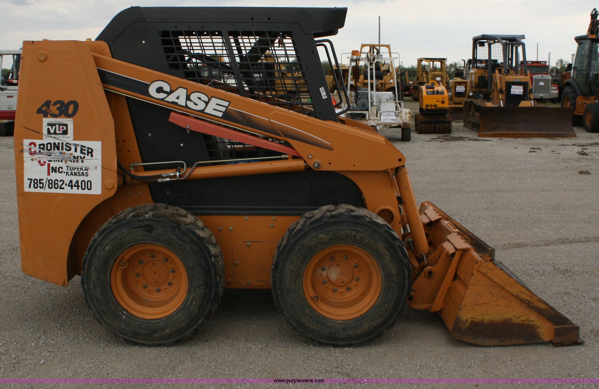 2005 Case 430 skid steer in Topeka, KS Item 8709 sold Purple Wave