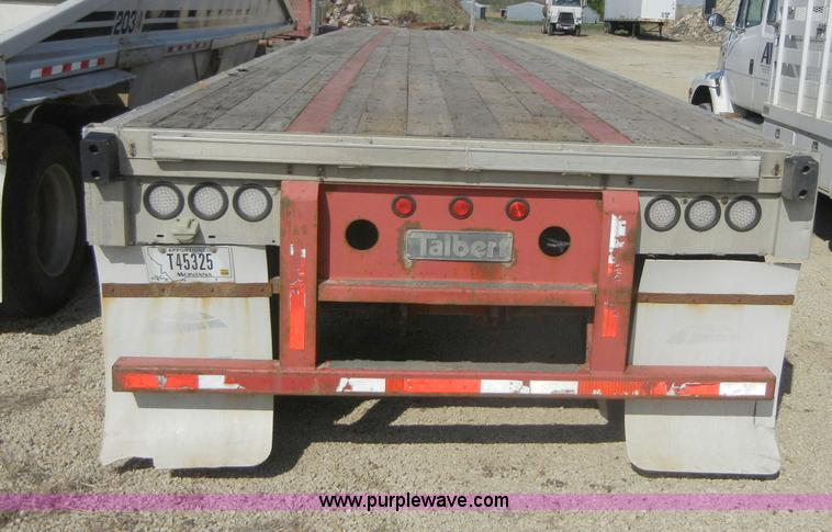 image for item 2217 1997 Talbert 48' flat bed semi trailer