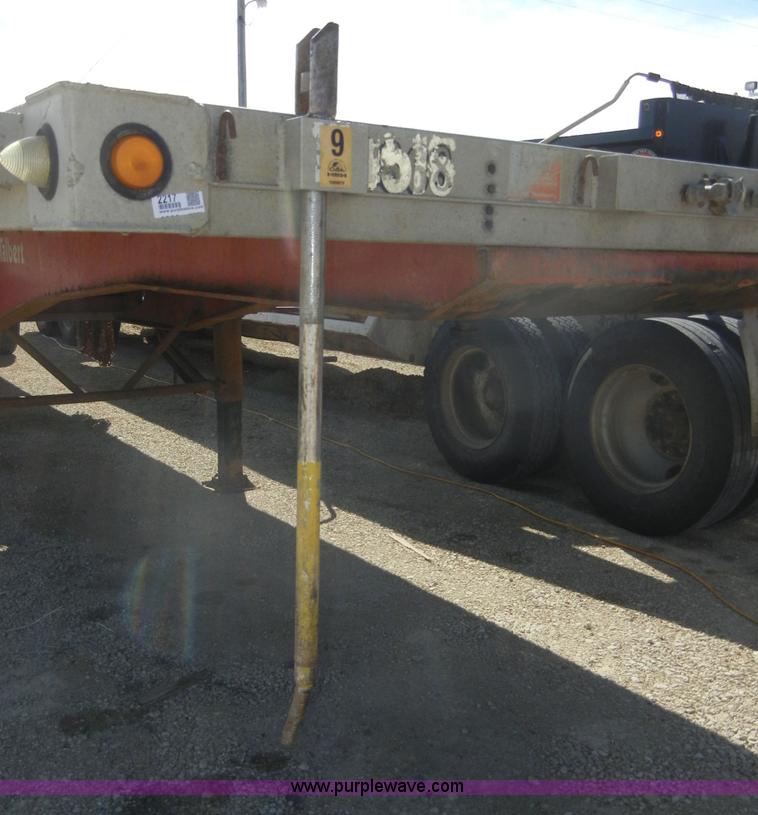 image for item 2217 1997 Talbert 48' flat bed semi trailer