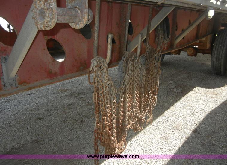 image for item 2217 1997 Talbert 48' flat bed semi trailer