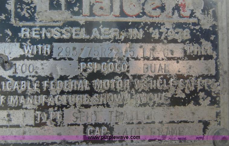 image for item 2217 1997 Talbert 48' flat bed semi trailer