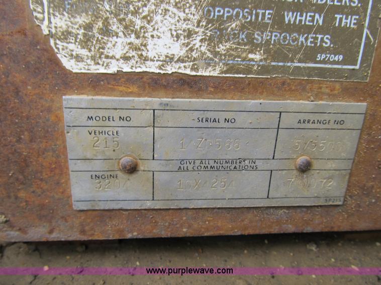 image for item 4103 1989 Caterpillar 215 excavator