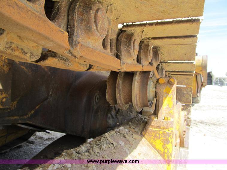 image for item 4144 1976 Caterpillar D6C dozer with towed scraper