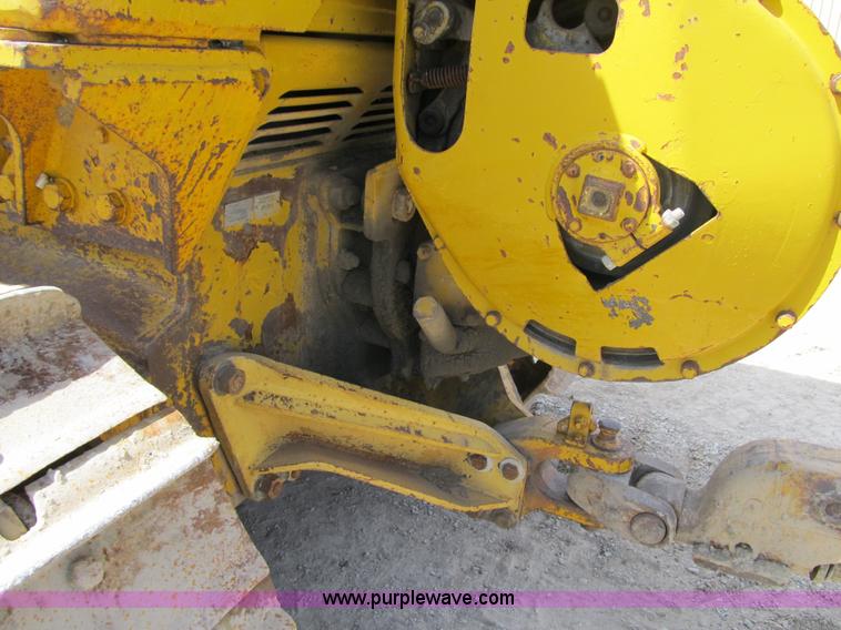 image for item 4144 1976 Caterpillar D6C dozer with towed scraper