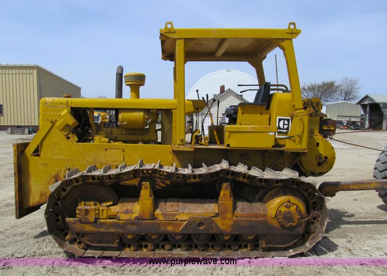 image for item 4145 1971 Caterpillar D6C dozer with towed scraper
