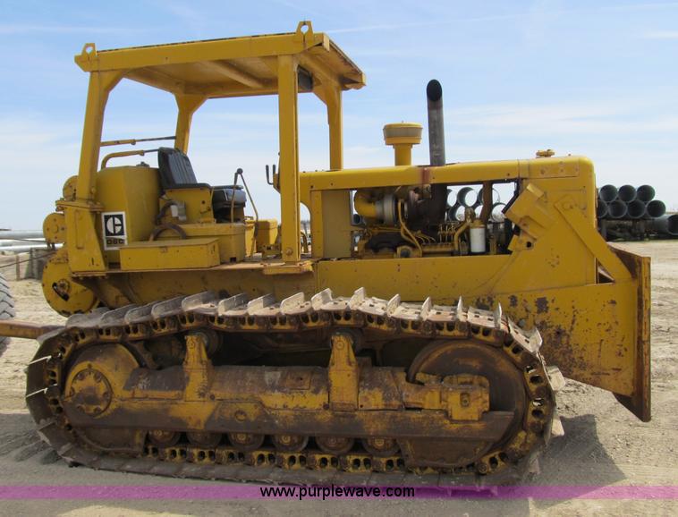 image for item 4145 1971 Caterpillar D6C dozer with towed scraper