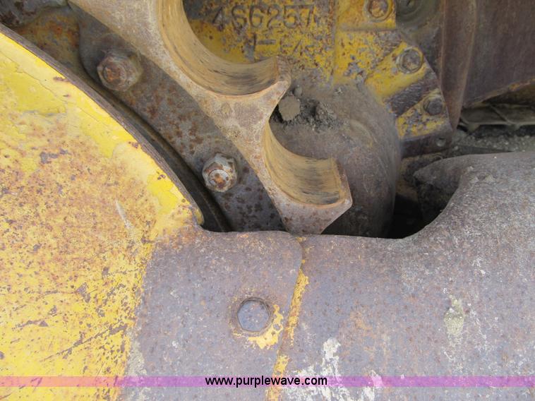 image for item 4145 1971 Caterpillar D6C dozer with towed scraper