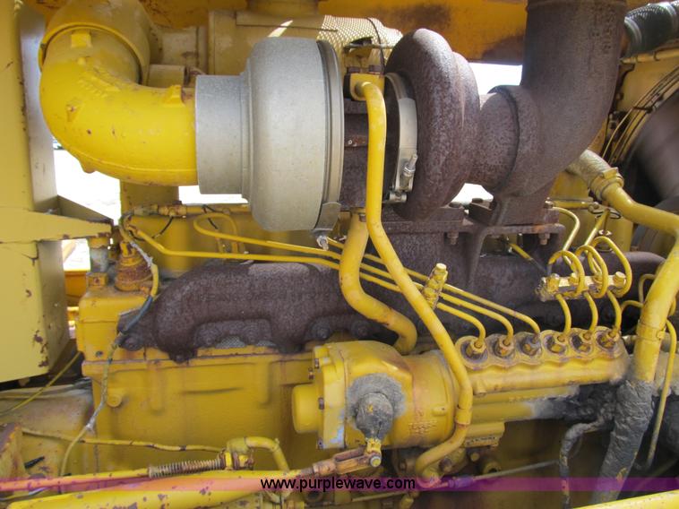 image for item 4145 1971 Caterpillar D6C dozer with towed scraper