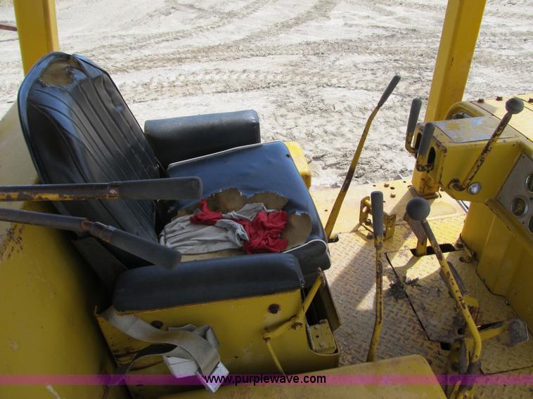 image for item 4145 1971 Caterpillar D6C dozer with towed scraper