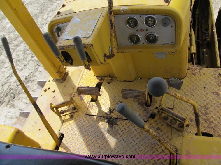 image for item 4145 1971 Caterpillar D6C dozer with towed scraper