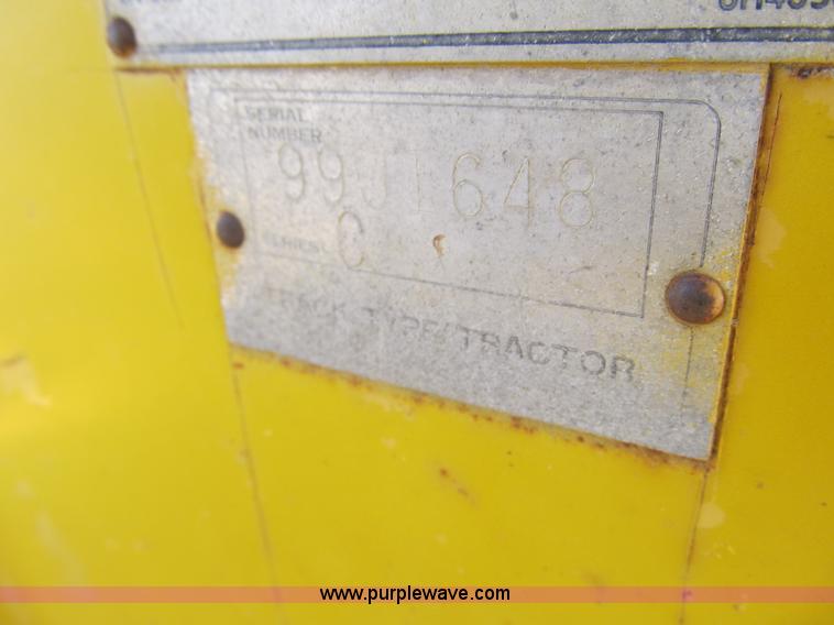 image for item 4145 1971 Caterpillar D6C dozer with towed scraper