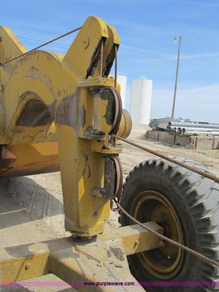 image for item 4145 1971 Caterpillar D6C dozer with towed scraper