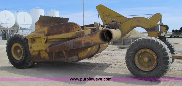 image for item 4145 1971 Caterpillar D6C dozer with towed scraper