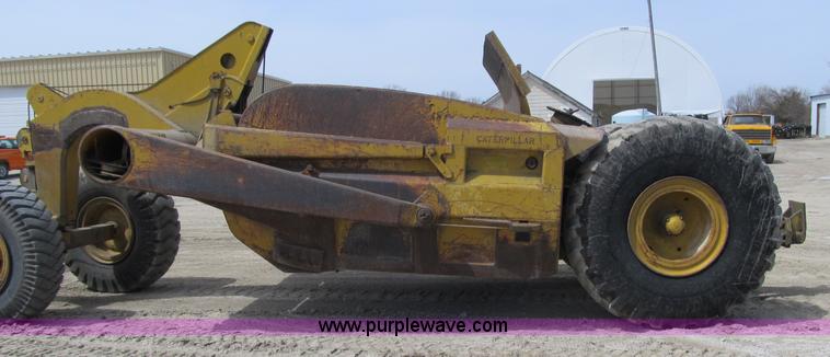 image for item 4145 1971 Caterpillar D6C dozer with towed scraper