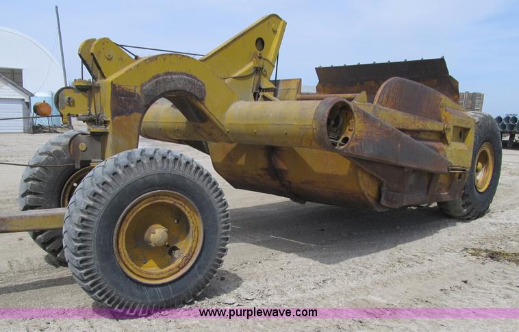 image for item 4145 1971 Caterpillar D6C dozer with towed scraper