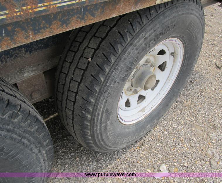 image for item 4147 1999 Trailerman ZT flatbed goose neck trailer