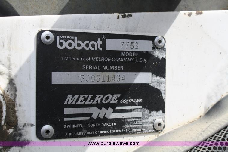 image for item 4773 1992 Bobcat 7753 skid steer