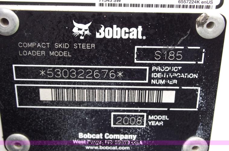image for item 5433 2008 Bobcat S185 skid steer