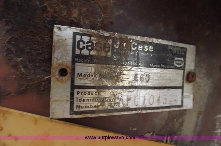 image for item 5437 Case 660 hoe and offset cable plow