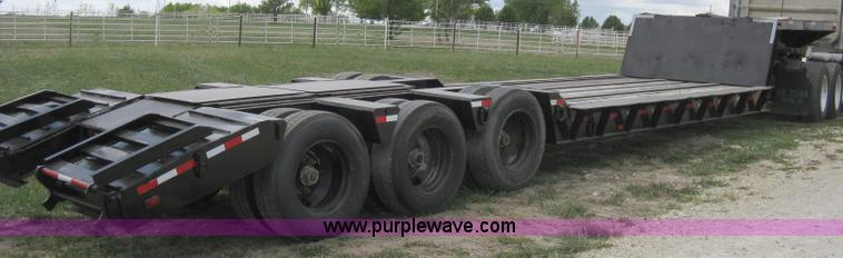 image for item 8052 1981 Hyster Low Boy triple axle trailer