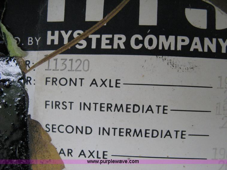 image for item 8052 1981 Hyster Low Boy triple axle trailer