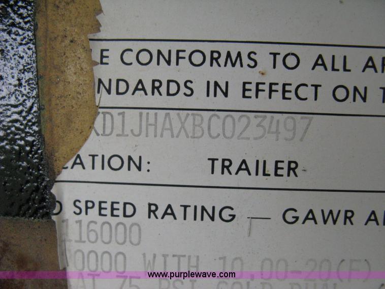 image for item 8052 1981 Hyster Low Boy triple axle trailer