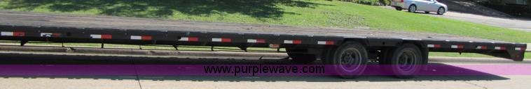 image for item 3457 2002 Load Trail 40' goose neck flatbed trailer
