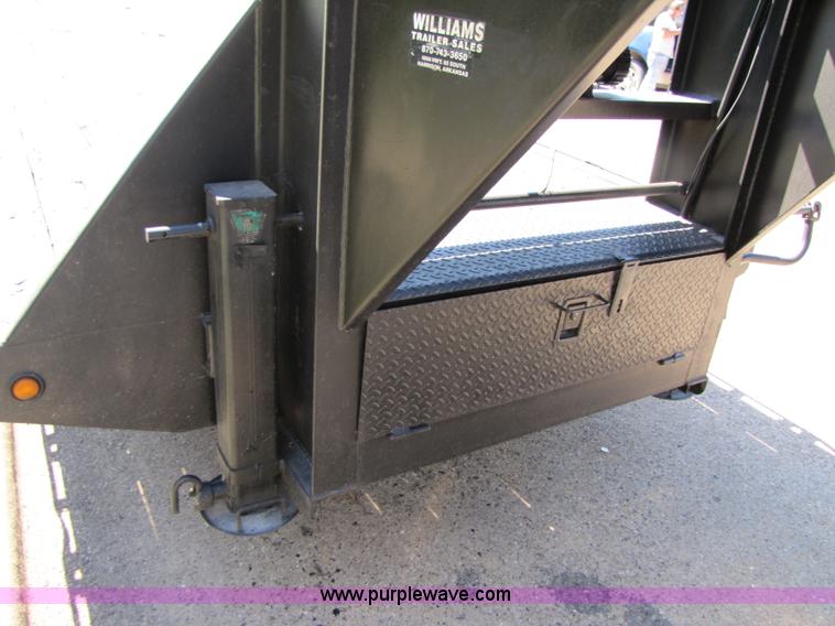 image for item 3457 2002 Load Trail 40' goose neck flatbed trailer