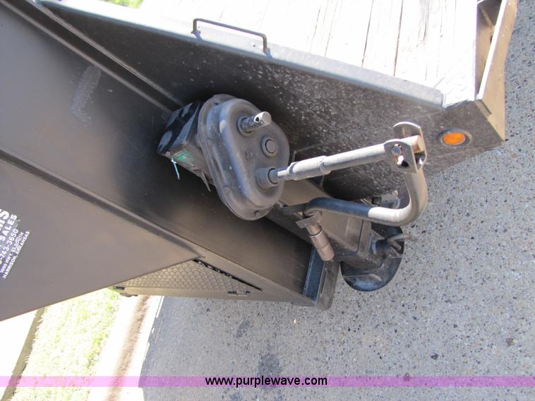 image for item 3457 2002 Load Trail 40' goose neck flatbed trailer