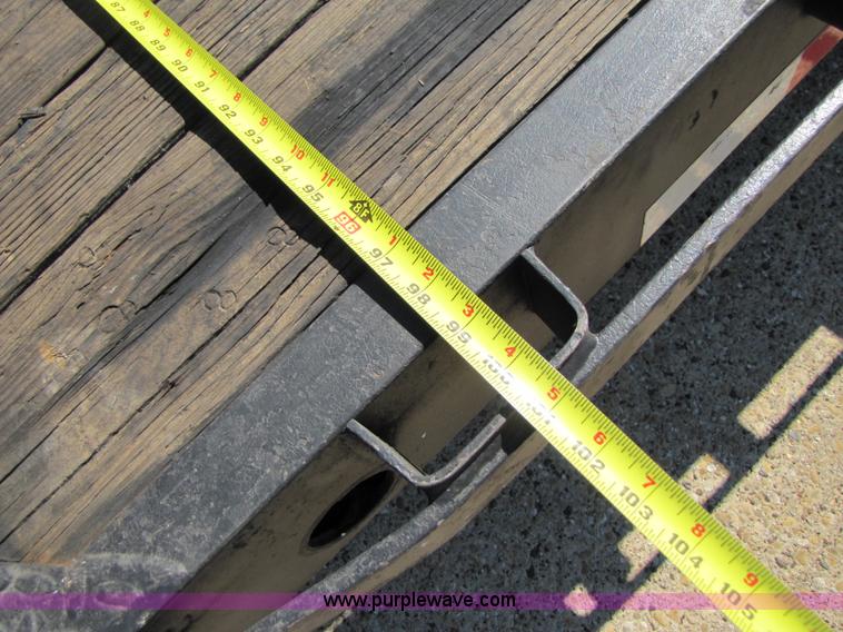 image for item 3457 2002 Load Trail 40' goose neck flatbed trailer