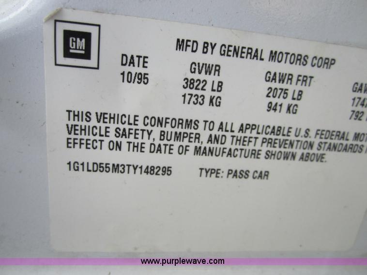 image for item 3874 1996 Chevrolet Corsica