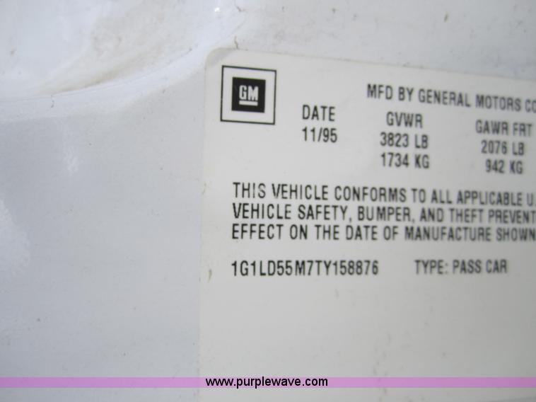 image for item 3875 1996 Chevrolet Corsica