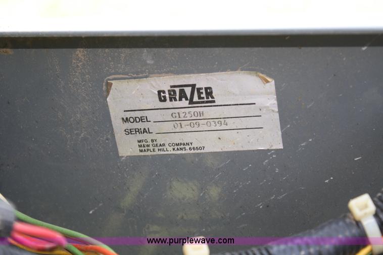 image for item 4975 Grazer 1250 zero turn lawn mower