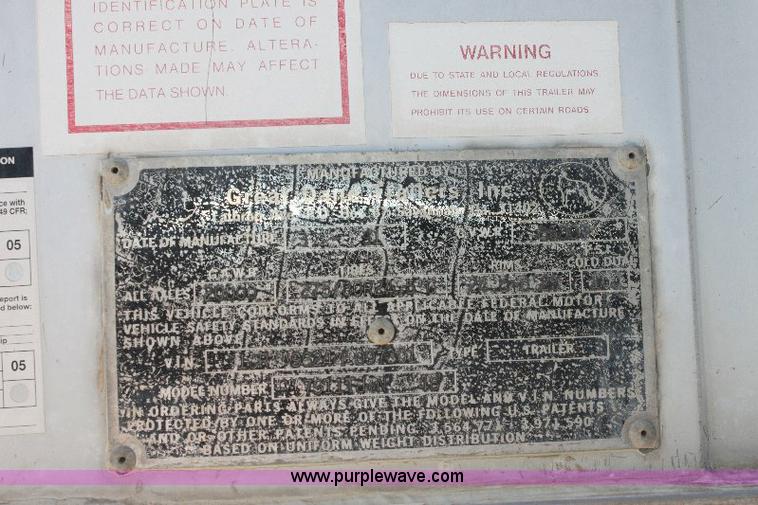 image for item 6484 1991 Great Dane 48' dry van trailer