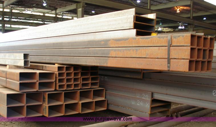 image for item 8712 (12) 5"W x 5"H x 48'L x 1/4" thick metal tubes