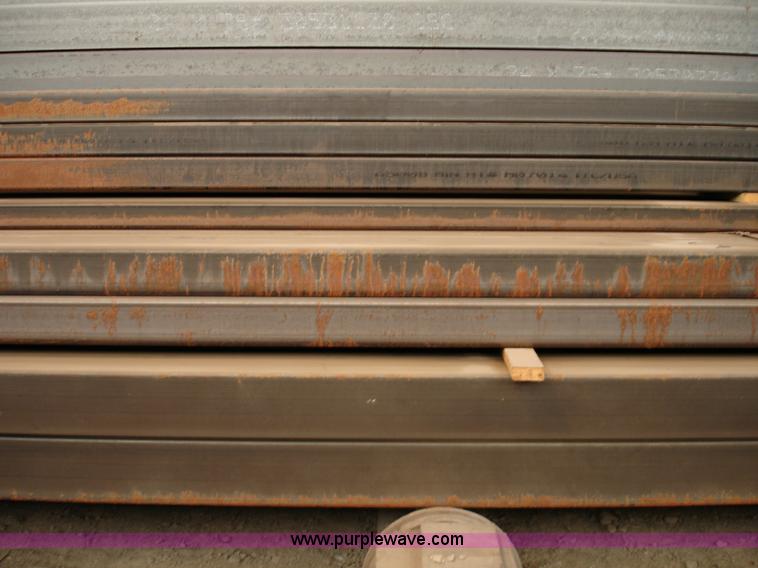 image for item 8715 (4) 12"W x 6"H x 40'L x 3/8" thick, new metal tubing