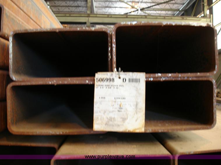 image for item 8715 (4) 12"W x 6"H x 40'L x 3/8" thick, new metal tubing