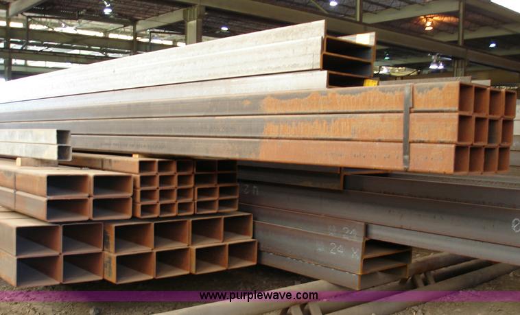 image for item 8716 (12) 12"W x 8"H x 40'L x 1/4" thick, new metal tubing