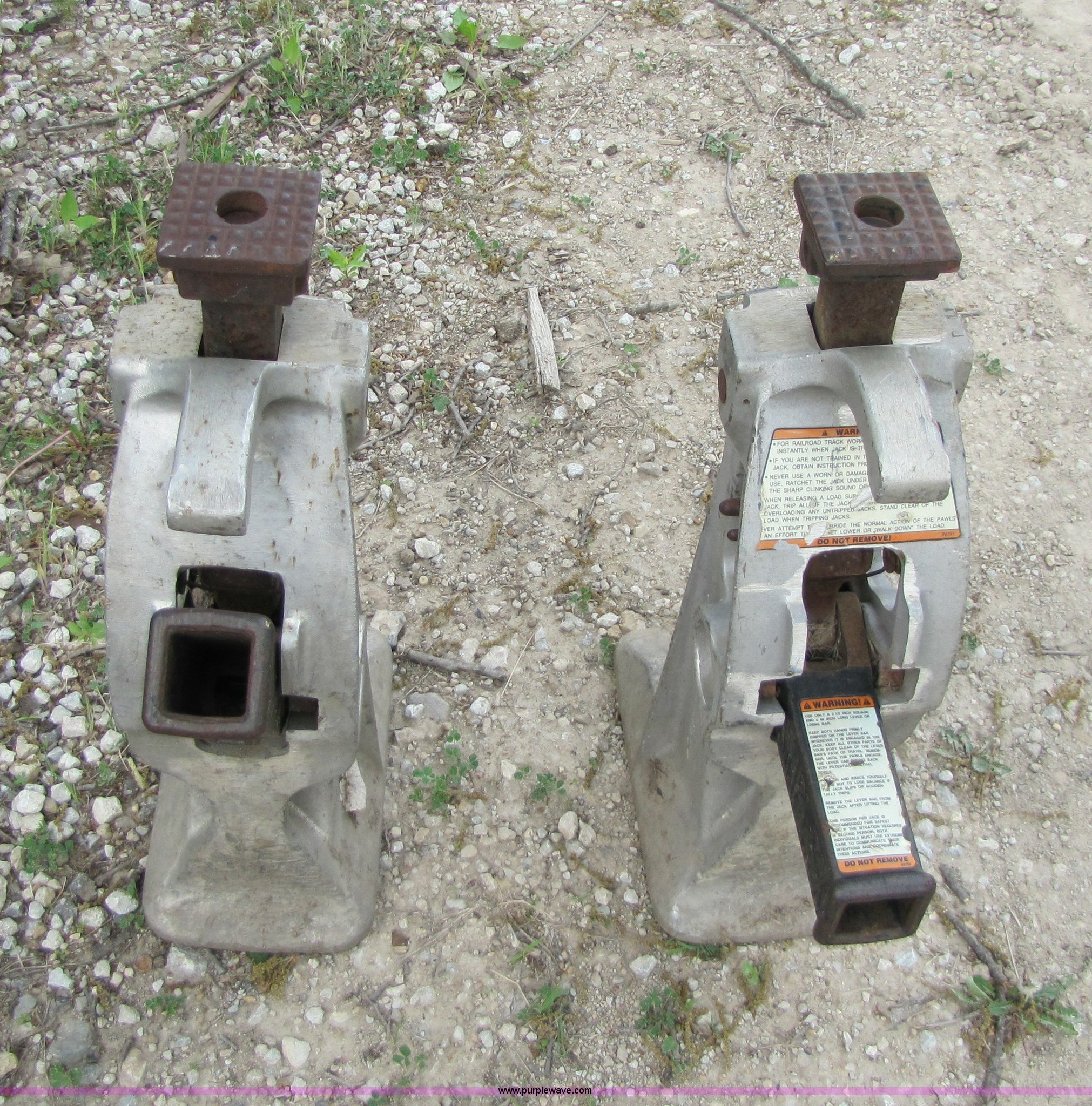 (2) Simplex aluminum railroad jacks in Manhattan, KS Item 8737 sold