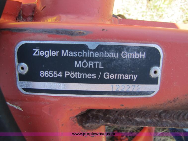 image for item 3446 Ziegler H1292B 9.5' disk mower