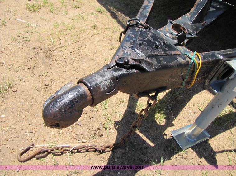 image for item 3448 Homemade 16' enclosed mesh trailer