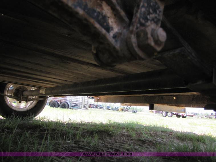 image for item 3448 Homemade 16' enclosed mesh trailer